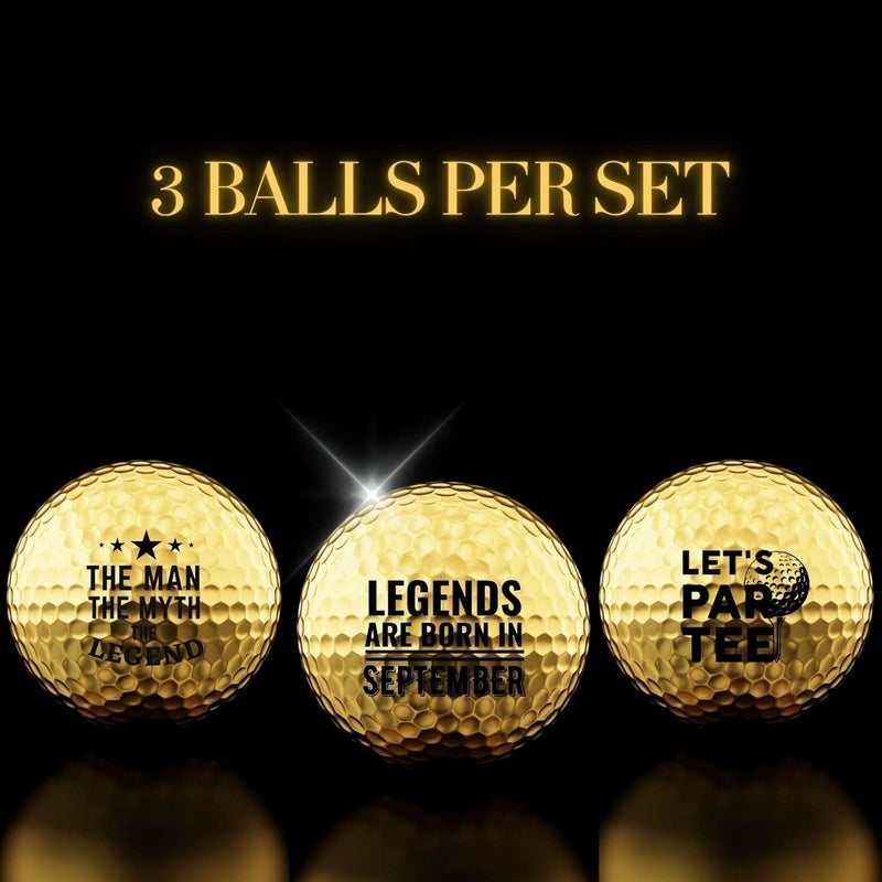 CybGene Birthday Gifts Golf Balls Set for Him, Golf Gifts for Men, Cool Accessories for Golfers, Birthday Golf Balls for Golf Lovers, Dad, Grandpa, Boyfriend, Husband, Brother, Uncle, Boss - Image 3